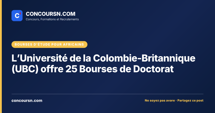 Illustration de l’article : L’Université de la Colombie-Britannique (UBC) offre 25 Bourses de Doctorat