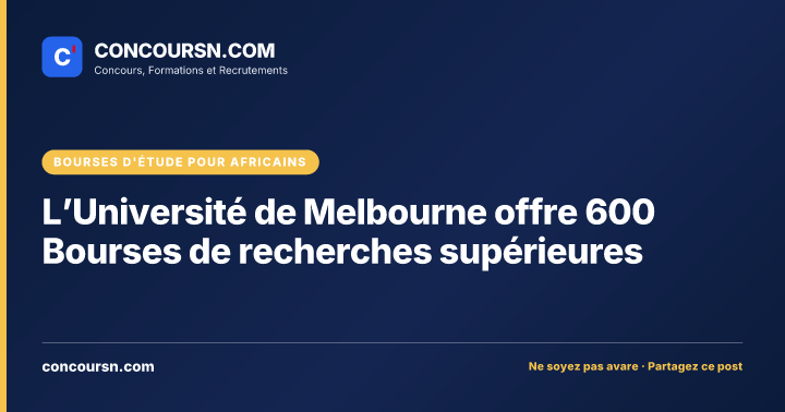 Illustration de l’article : L’Université de Melbourne offre 600 Bourses de recherches supérieures