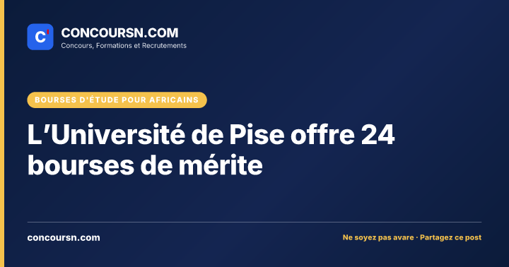 Illustration de l’article : L’Université de Pise offre 24 bourses de mérite