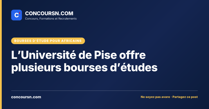 Illustration de l’article : L’Université de Pise offre plusieurs bourses d’études