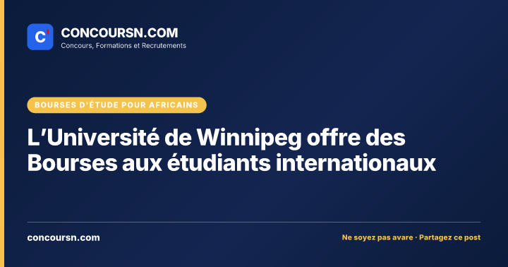 Illustration de l’article : L’Université de Winnipeg offre des Bourses aux étudiants internationaux