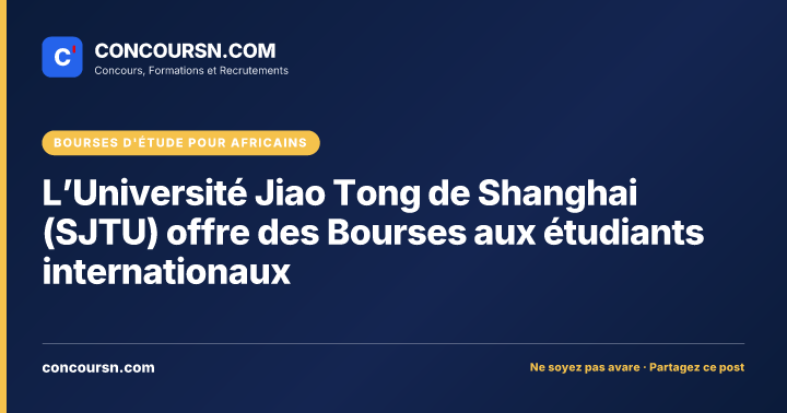 Illustration de l’article : L’Université Jiao Tong de Shanghai (SJTU) offre des Bourses aux étudiants internationaux