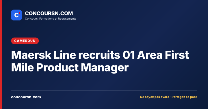 Illustration de l’article : Maersk Line recruits 01 Area First Mile Product Manager