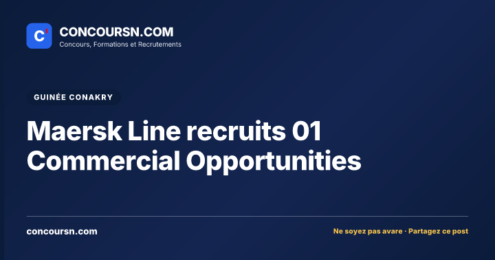 Illustration de l’article : Maersk Line recruits 01 Commercial Opportunities