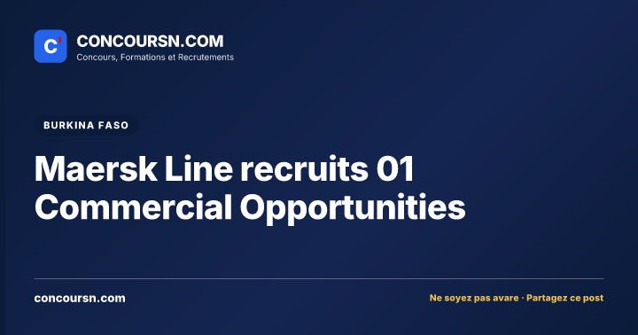 Illustration de l’article : Maersk Line recruits 01 Commercial Opportunities