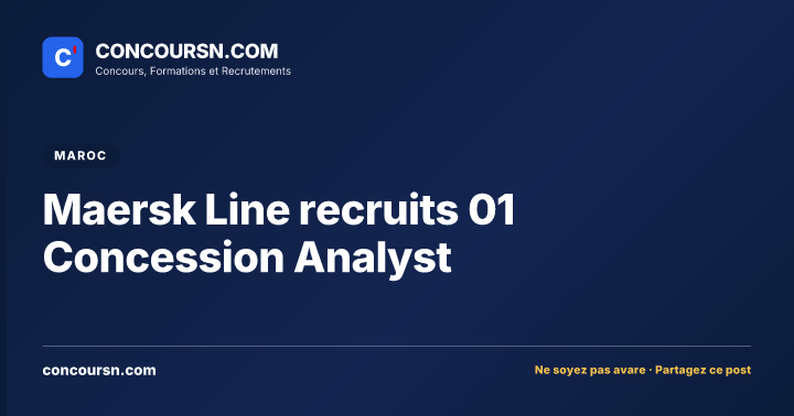 Illustration de l’article : Maersk Line recruits 01 Concession Analyst