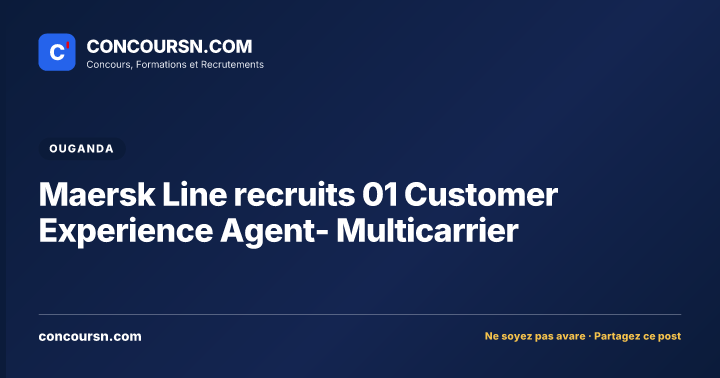 Illustration de l’article : Maersk Line recruits 01 Customer Experience Agent- Multicarrier