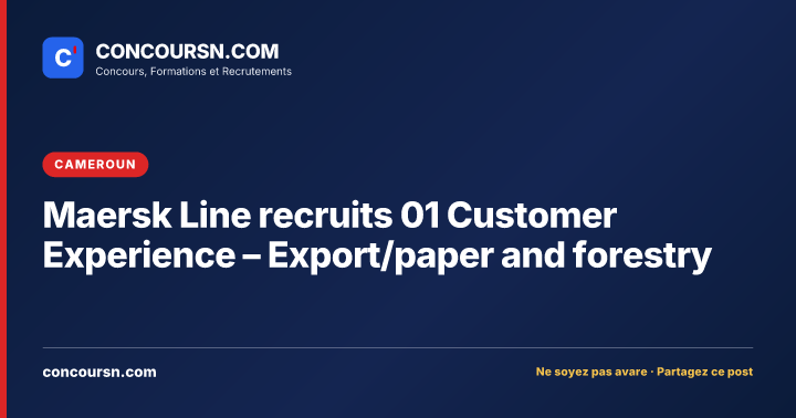 Illustration de l’article : Maersk Line recruits 01 Customer Experience – Export/paper and forestry