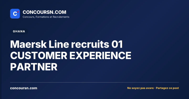 Illustration de l’article : Maersk Line recruits 01 CUSTOMER EXPERIENCE PARTNER