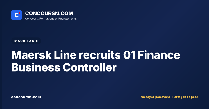Illustration de l’article : Maersk Line recruits 01 Finance Business Controller