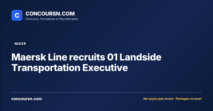 Illustration de l’article : Maersk Line recruits 01 Landside Transportation Executive