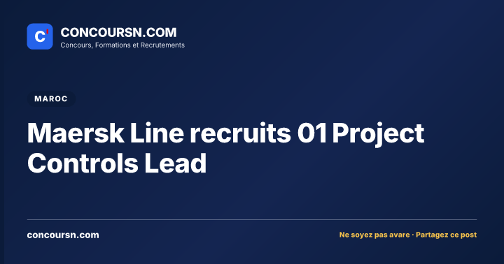 Illustration de l’article : Maersk Line recruits 01 Project Controls Lead