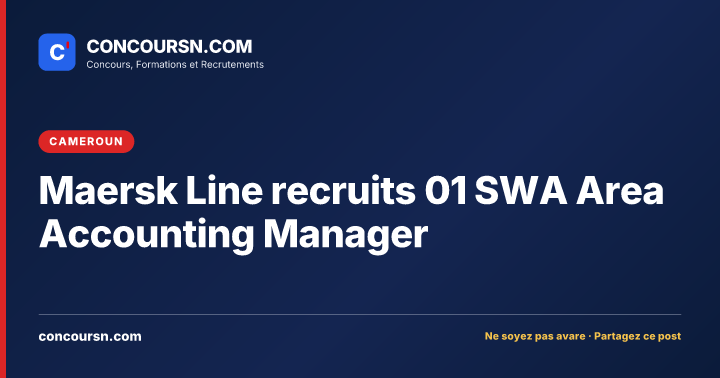 Illustration de l’article : Maersk Line recruits 01 SWA Area Accounting Manager