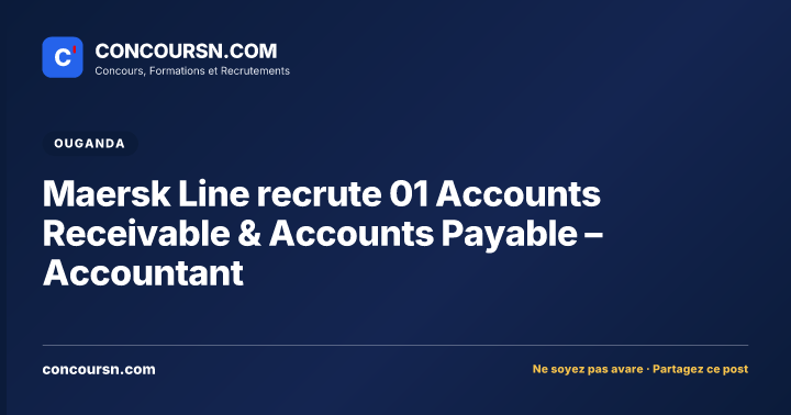 Illustration de l’article : Maersk Line recrute 01 Accounts Receivable & Accounts Payable – Accountant