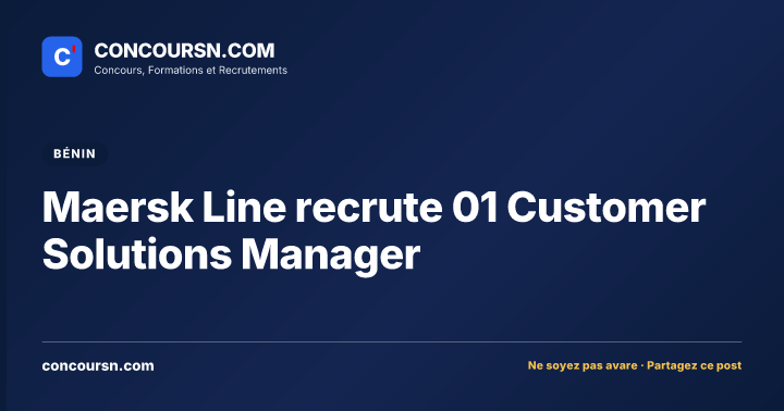 Illustration de l’article : Maersk Line recrute 01 Customer Solutions Manager