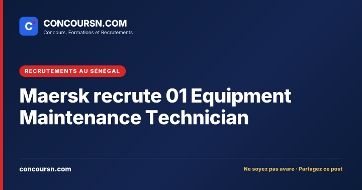 Illustration de l’article : Maersk recrute 01 Equipment Maintenance Technician