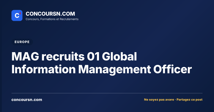 Illustration de l’article : MAG recruits 01 Global Information Management Officer