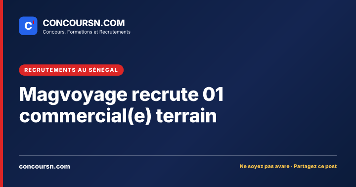 Illustration de l’article : Magvoyage recrute 01 commercial(e) terrain