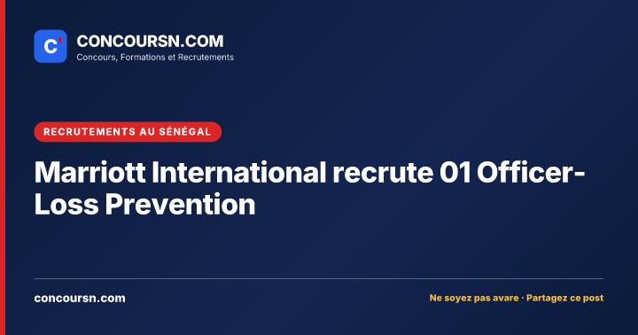 Illustration de l’article : Marriott International recrute 01 Officer-Loss Prevention