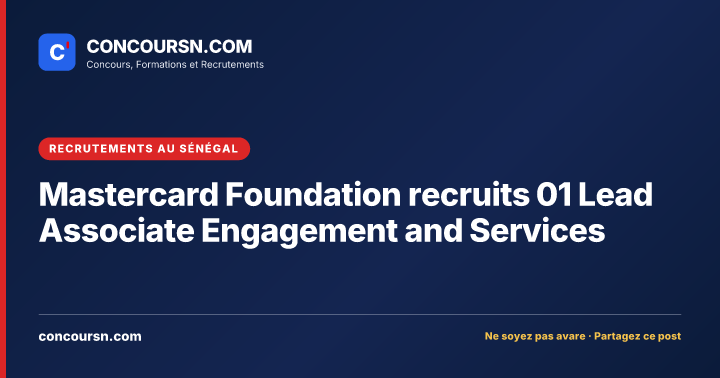 Illustration de l’article : Mastercard Foundation recruits 01 Lead Associate Engagement and Services