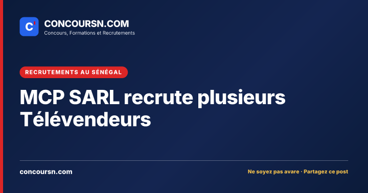 Illustration de l’article : MCP SARL recrute plusieurs Télévendeurs