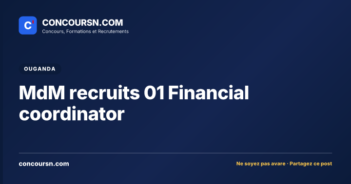 Illustration de l’article : MdM recruits 01 Financial coordinator