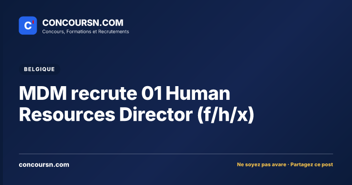 Illustration de l’article : MDM recrute 01 Human Resources Director (f/h/x)