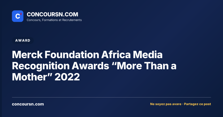 Illustration de l’article : Merck Foundation Africa Media Recognition Awards “More Than a Mother” 2022