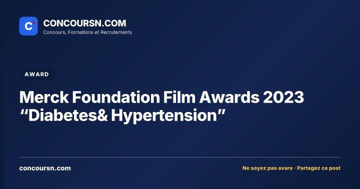 Illustration de l’article : Merck Foundation Film Awards 2023 “Diabetes& Hypertension”