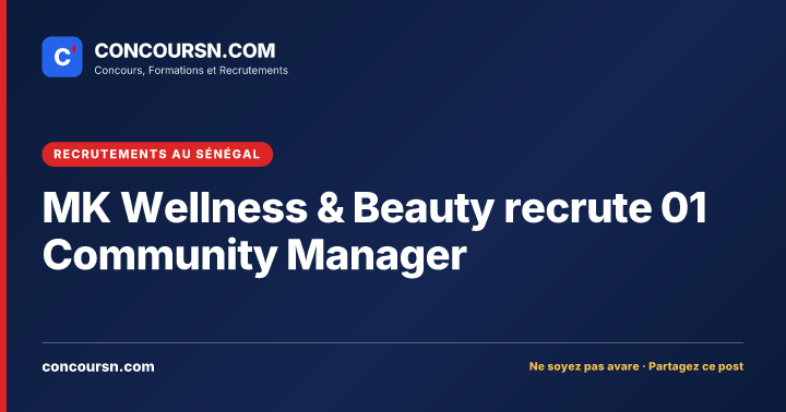 Illustration de l’article : MK Wellness & Beauty recrute 01 Community Manager