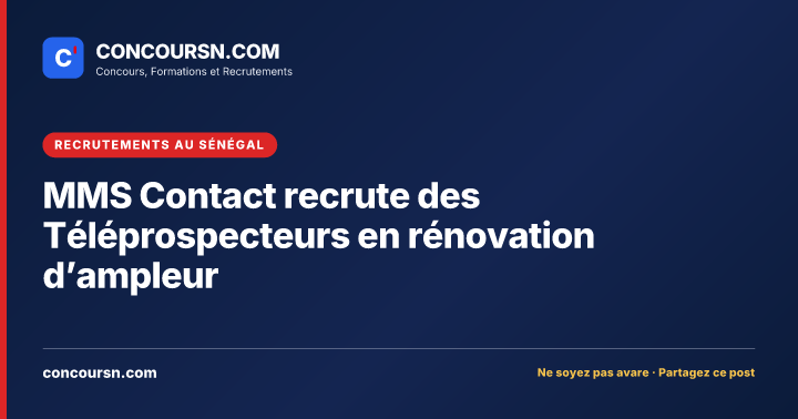 Illustration de l’article : MMS Contact recrute des Téléprospecteurs en rénovation d’ampleur