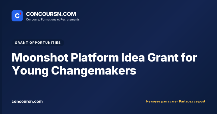 Illustration de l’article : Moonshot Platform Idea Grant for Young Changemakers