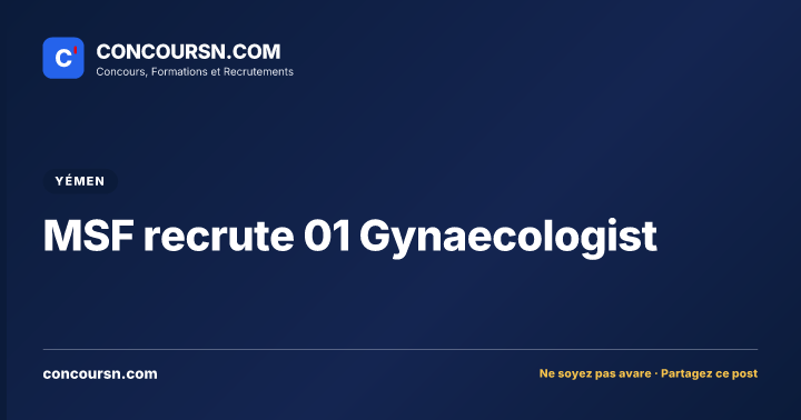 Illustration de l’article : MSF recrute 01 Gynaecologist
