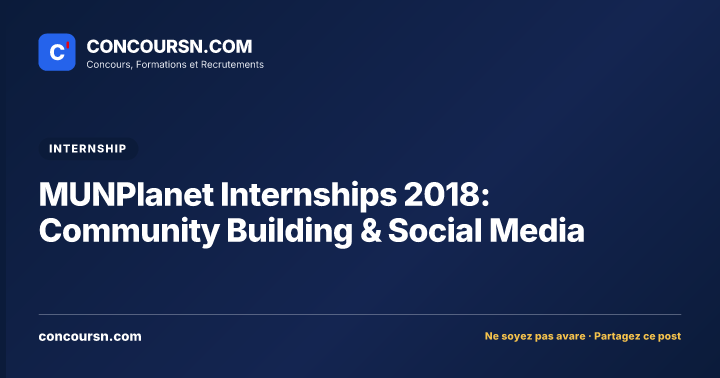Illustration de l’article : MUNPlanet Internships 2018: Community Building & Social Media