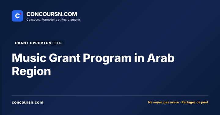 Illustration de l’article : Music Grant Program in Arab Region