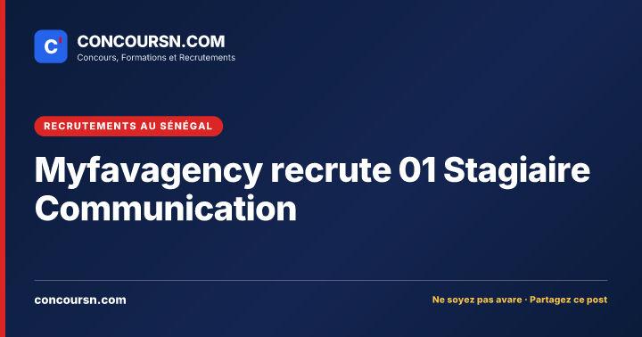 Illustration de l’article : Myfavagency recrute 01 Stagiaire Communication