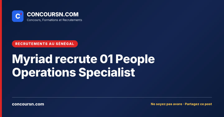 Illustration de l’article : Myriad recrute 01 People Operations Specialist