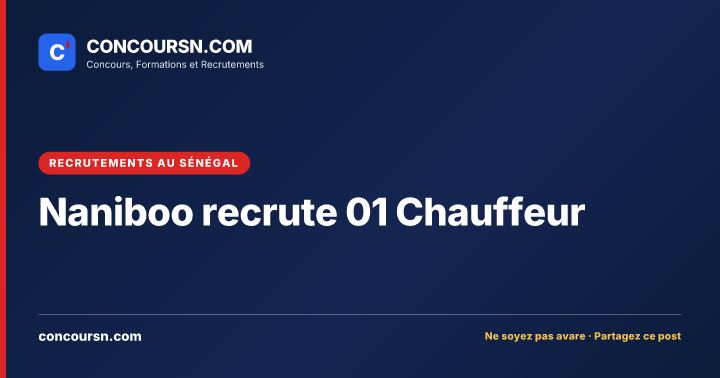 Illustration de l’article : Naniboo recrute 01 Chauffeur