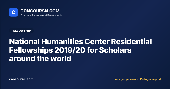 Illustration de l’article : National Humanities Center Residential Fellowships 2019/20 for Scholars around the world