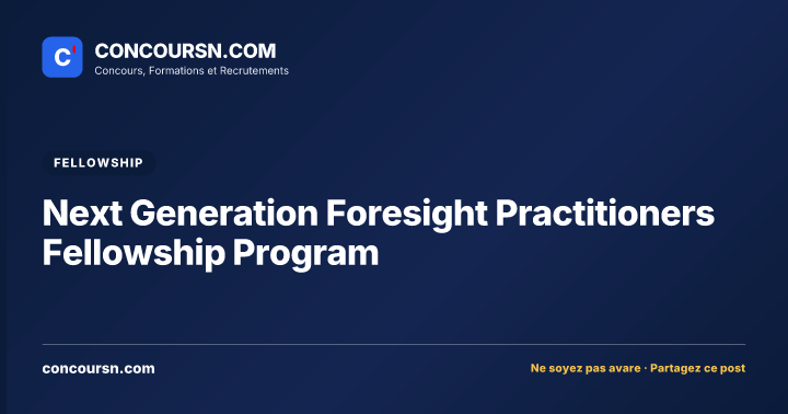 Illustration de l’article : Next Generation Foresight Practitioners Fellowship Program