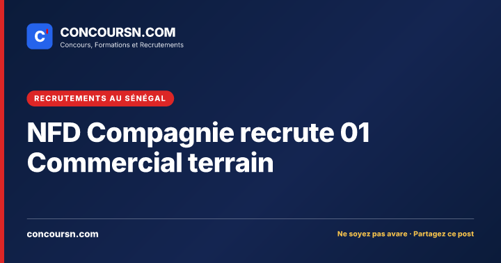 Illustration de l’article : NFD Compagnie recrute 01 Commercial terrain
