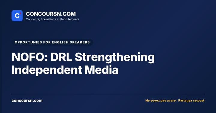 Illustration de l’article : NOFO: DRL Strengthening Independent Media