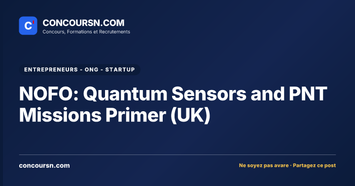 Illustration de l’article : NOFO: Quantum Sensors and PNT Missions Primer (UK)