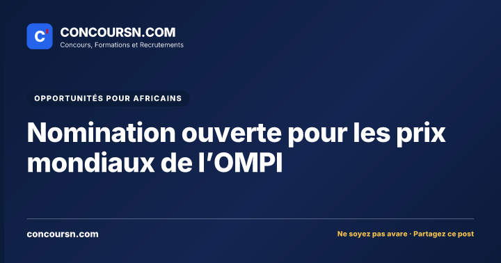 Illustration de l’article : Nomination ouverte pour les prix mondiaux de l’OMPI