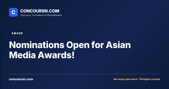 Illustration de l’article : Nominations Open for Asian Media Awards!