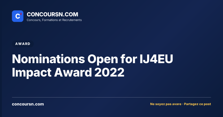 Illustration de l’article : Nominations Open for IJ4EU Impact Award 2022