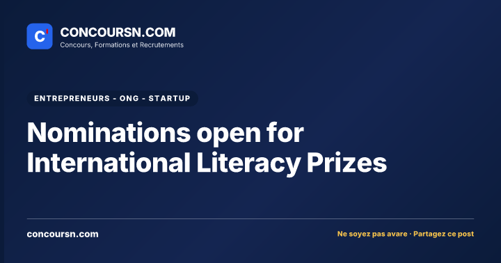 Illustration de l’article : Nominations open for International Literacy Prizes
