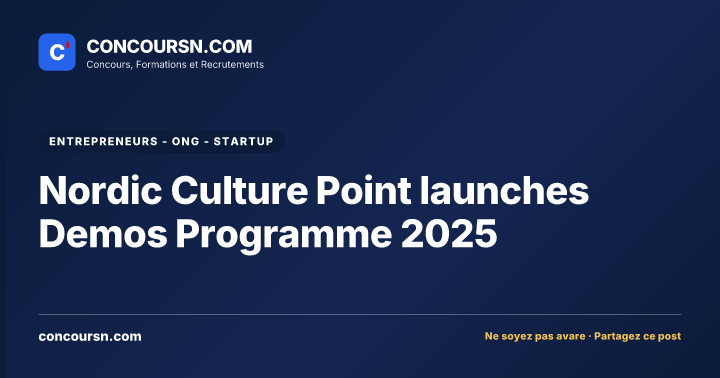 Nordic Culture Point launches Demos Programme 2025