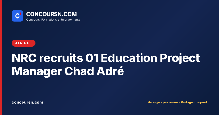 NRC recruits 01 Education Project Manager Chad Adré