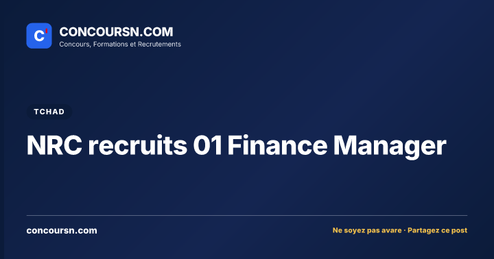 Illustration de l’article : NRC recruits 01 Finance Manager